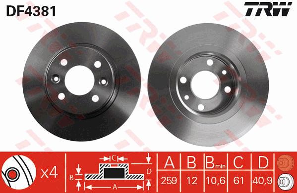 TRW DF4381 - фото